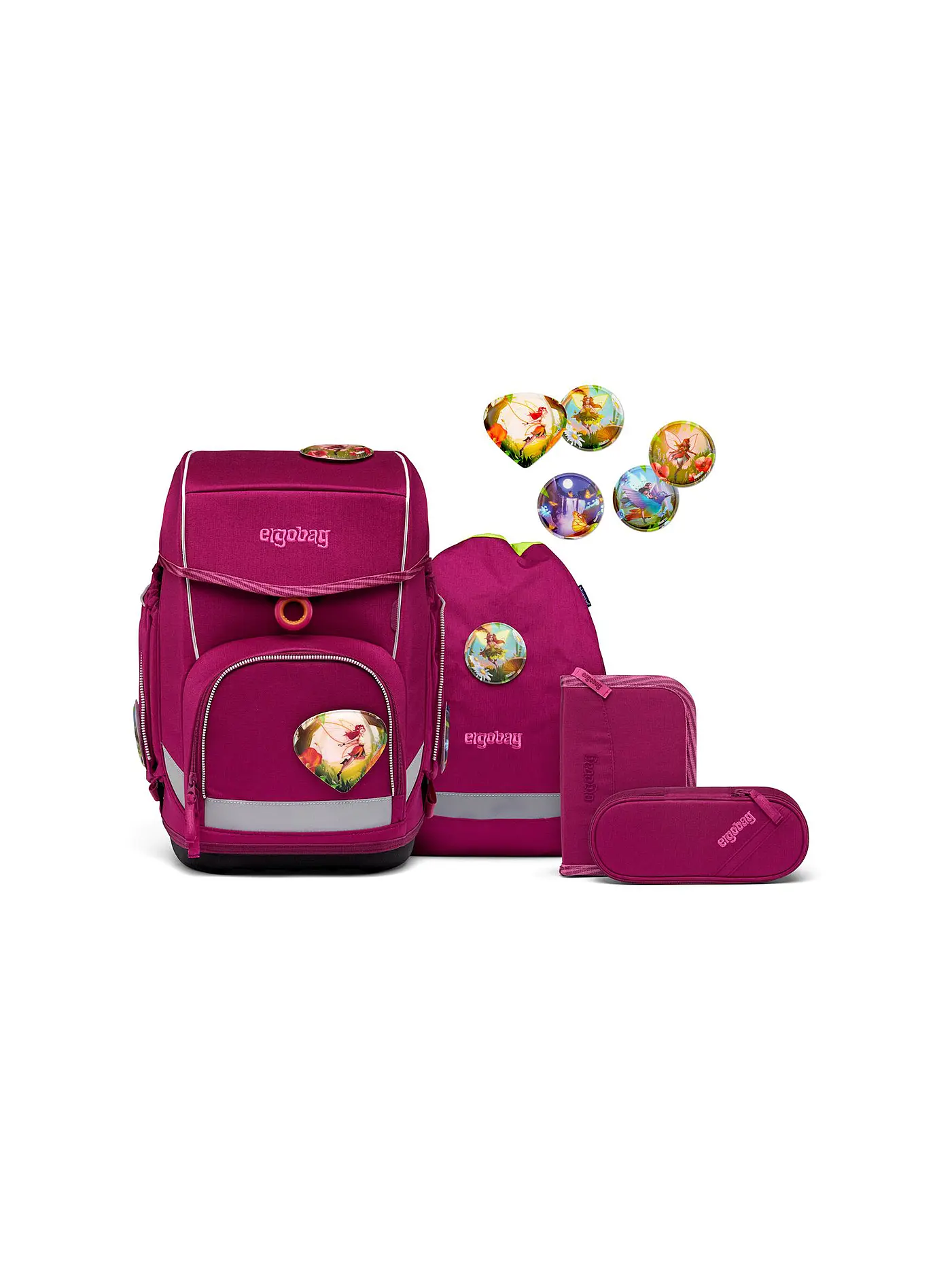 ERGOBAG | Schultaschen Set Cubo 5tlg WaldzauBär | 